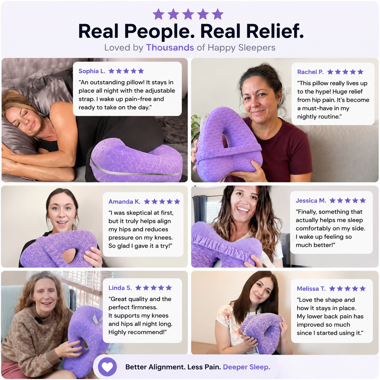 ComfortAlign™  Pressure Relief Leg Pillow